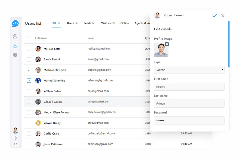 Users management