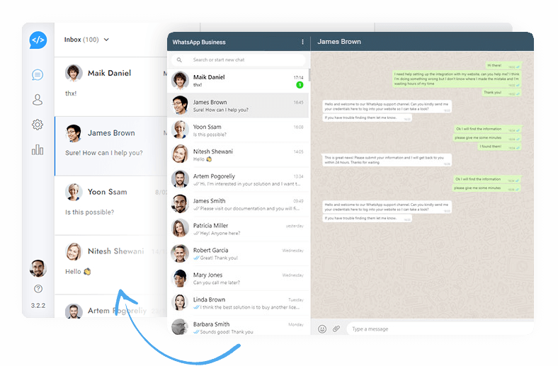 Whatsapp chat integration